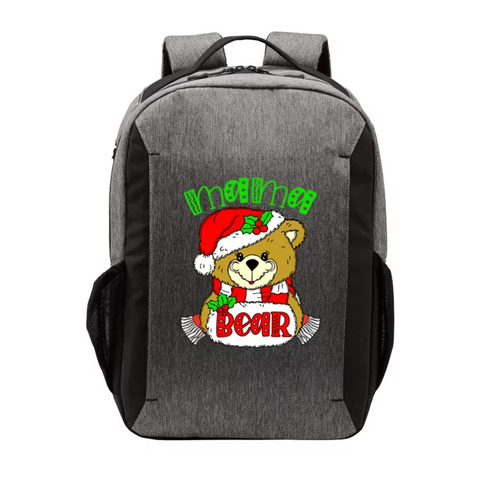 Santa Claus Mama Bear Christmas Pajama Matching Family Great Gift Vector Backpack