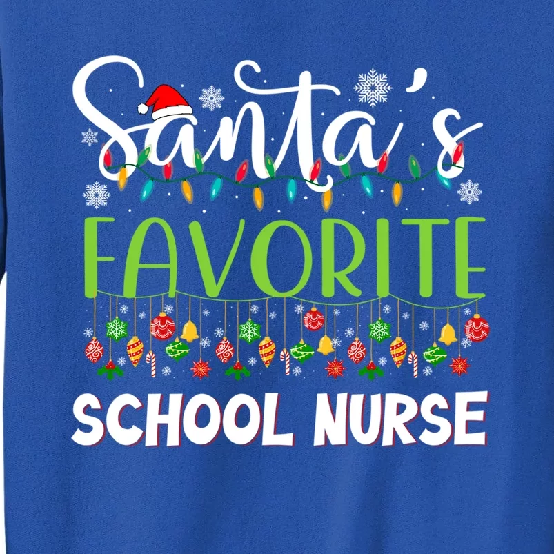 Santa Claus Merry Christmas Santas Favorite School Nurse Gift Sweatshirt