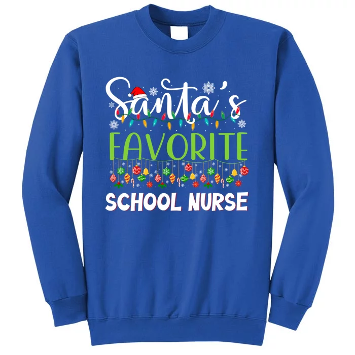 Santa Claus Merry Christmas Santas Favorite School Nurse Gift Sweatshirt