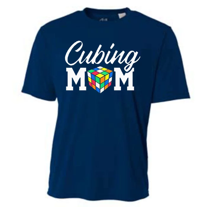 Speed Cube Mom Cuber Puzzle Cubing Mother Cooling Performance Crew T-Shirt