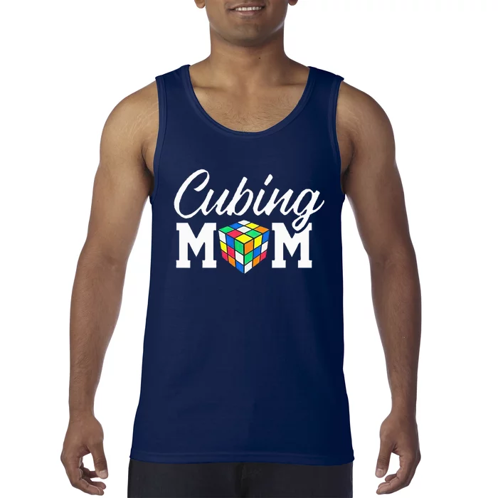 Speed Cube Mom Cuber Puzzle Cubing Mother Tank Top