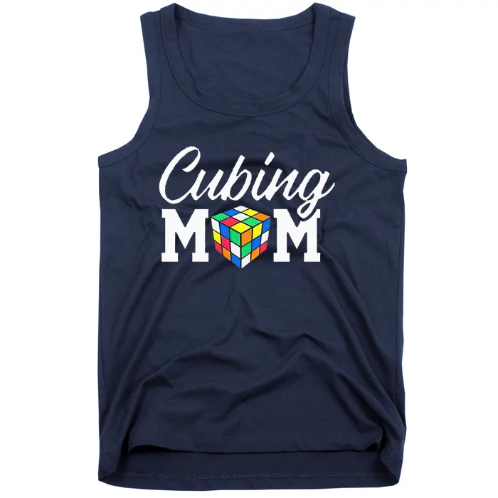 Speed Cube Mom Cuber Puzzle Cubing Mother Tank Top