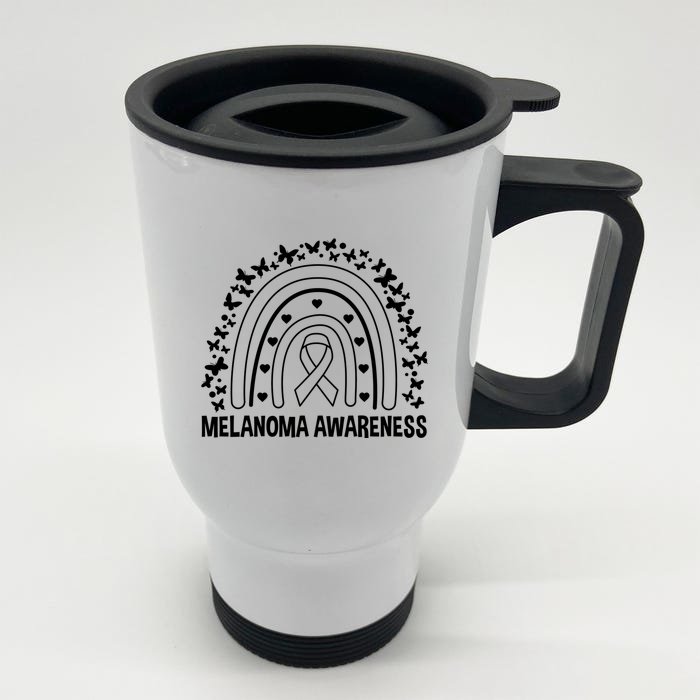 Skin Cancer Melanoma Awareness Melanoma Gift Front & Back Stainless Steel Travel Mug