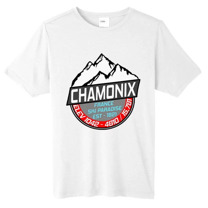 Ski Chamonix Mont Blanc France Skiing Paradise ChromaSoft Performance T-Shirt