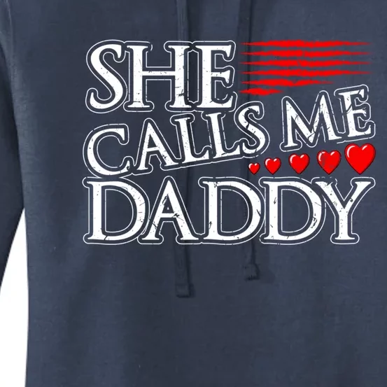 She Calls Me Daddy Sexy Ddlg Kinky Bdsm Sub Dom Submissive Gift Women's Pullover Hoodie