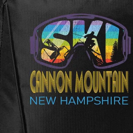 Ski Cannon Mountain New Hampshire Skiing Vacation City Backpack