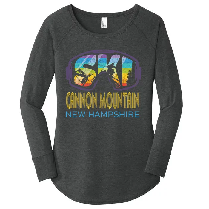 Ski Cannon Mountain New Hampshire Skiing Vacation Women's Perfect Tri Tunic Long Sleeve Shirt