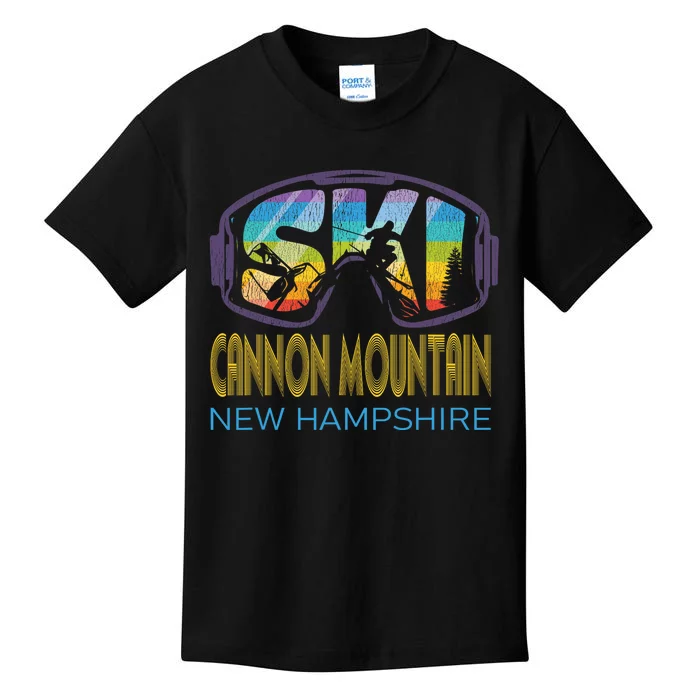 Ski Cannon Mountain New Hampshire Skiing Vacation Kids T-Shirt