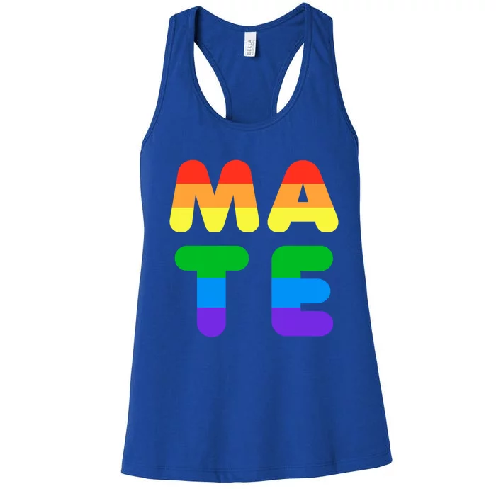 Soulmate Cute Matching Valentines Day Outfit For Gay Couple Gift Women's Racerback Tank