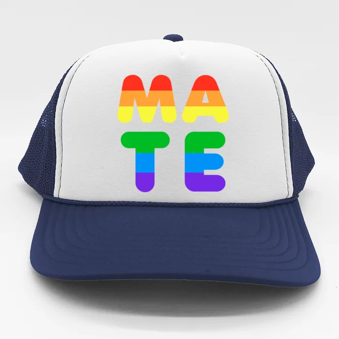 Soulmate Cute Matching Valentines Day Outfit For Gay Couple Gift Trucker Hat