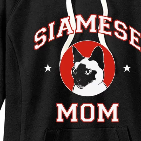 Siamese Cat Mom Women's Fleece Hoodie