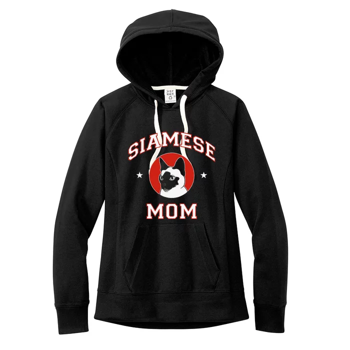 Siamese Cat Mom Women's Fleece Hoodie