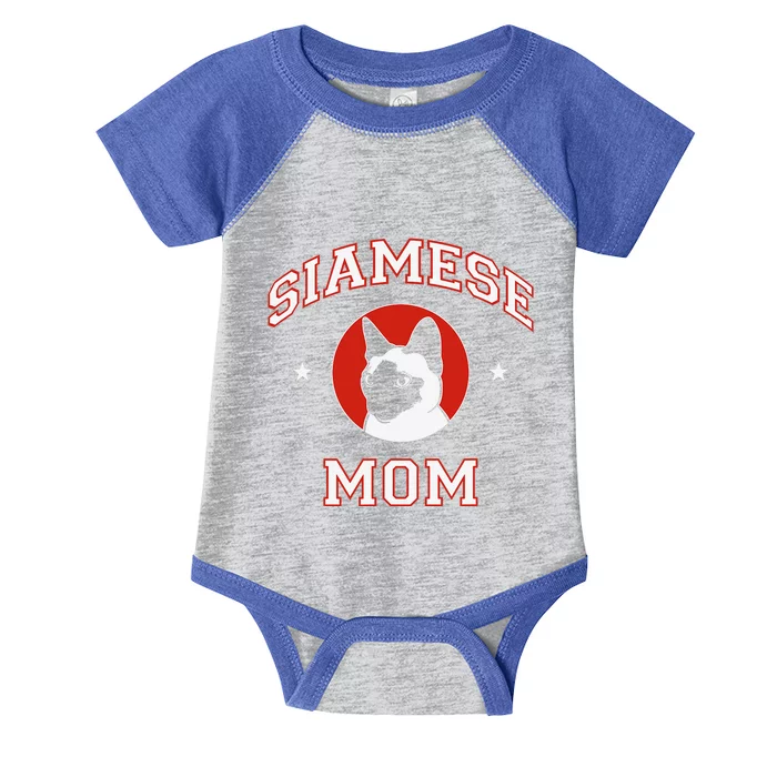 Siamese Cat Mom Infant Baby Jersey Bodysuit