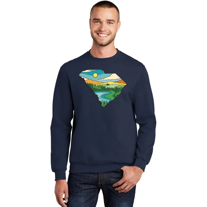 South Carolina Map Tall Sweatshirt