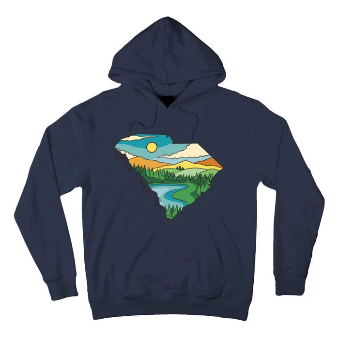 South Carolina Map Tall Hoodie