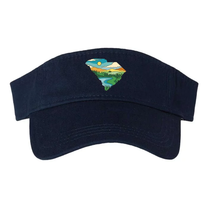 South Carolina Map Valucap Bio-Washed Visor