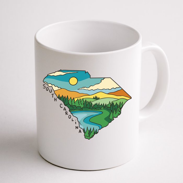 South Carolina Map Front & Back Coffee Mug