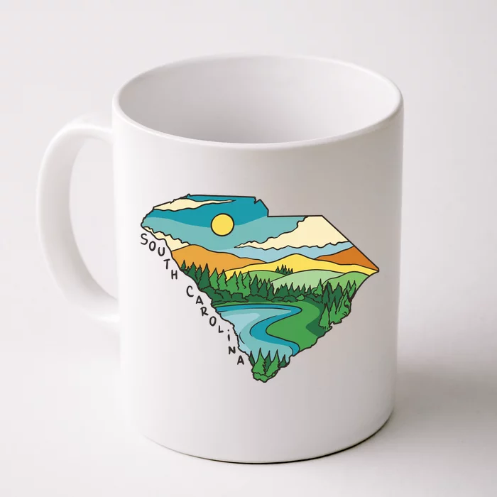 South Carolina Map Front & Back Coffee Mug