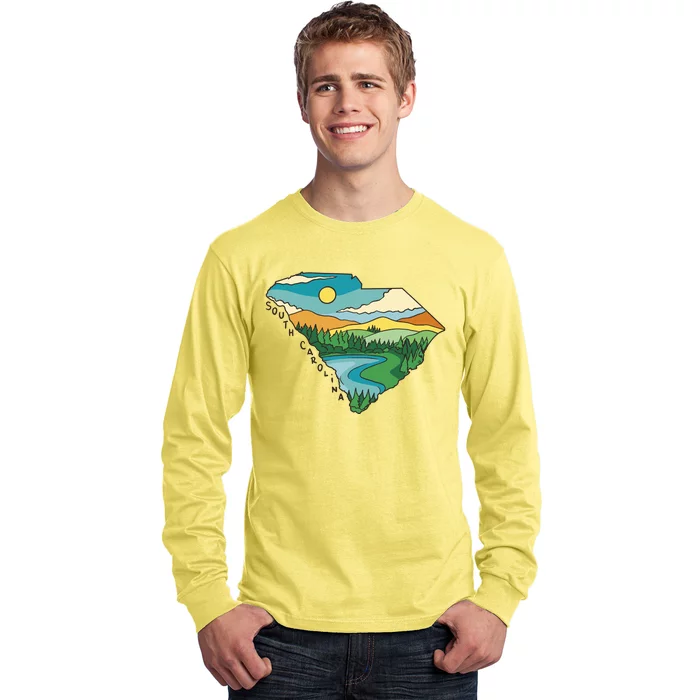 South Carolina Map Long Sleeve Shirt