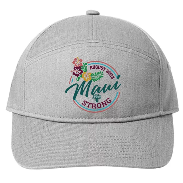 Supportive Colorful Maui Strong Lahaina Banyan Tree 7-Panel Snapback Hat