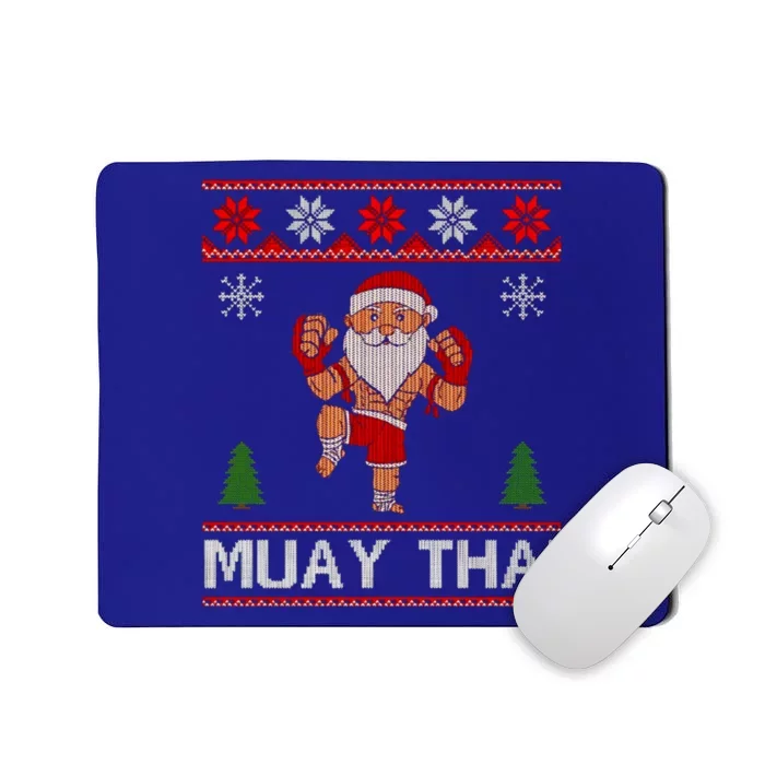 Santa Claus Muay Thai Training Christmas Ugly Meaningful Gift Mousepad