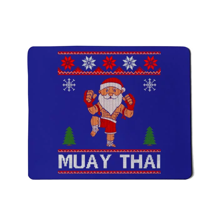 Santa Claus Muay Thai Training Christmas Ugly Meaningful Gift Mousepad