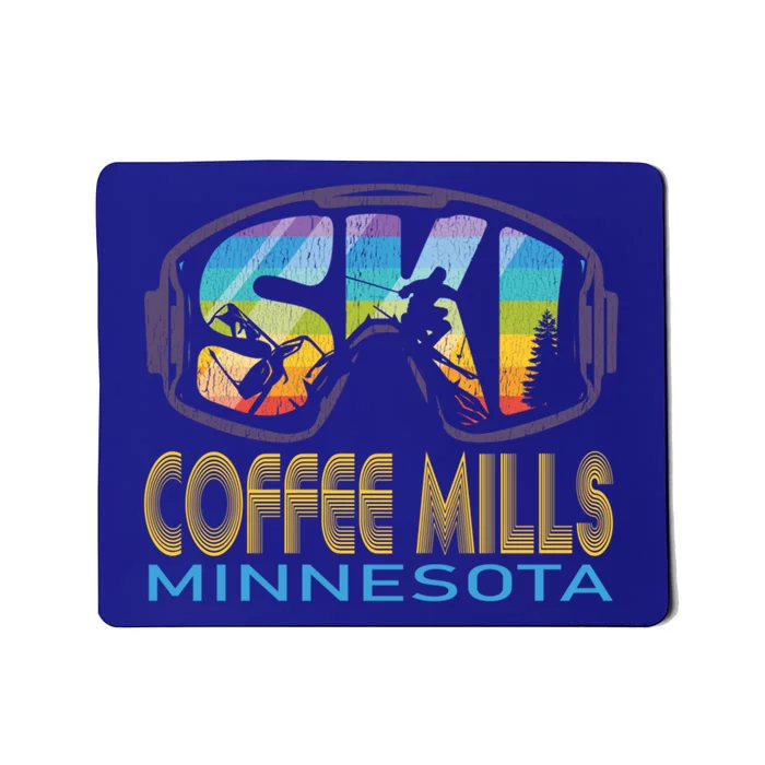 Ski Coffee Mills Minnesota Skiing Vacation Gift Mousepad