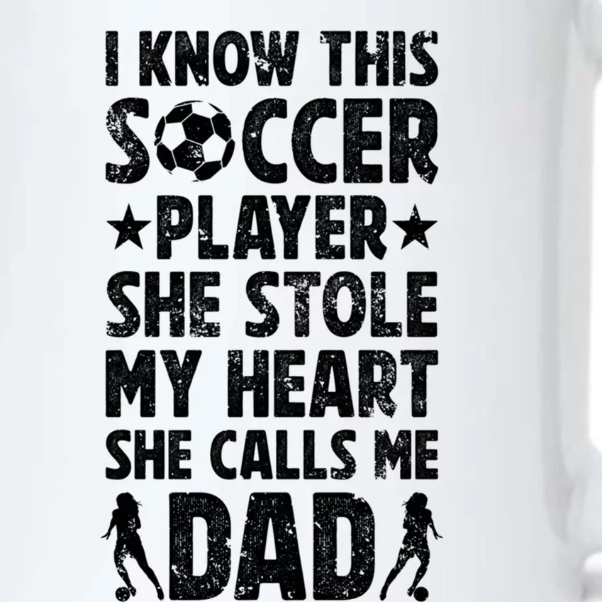 She Calls Me Dad Of A Soccer Player Father Soccer Dad Gift Black Color Changing Mug