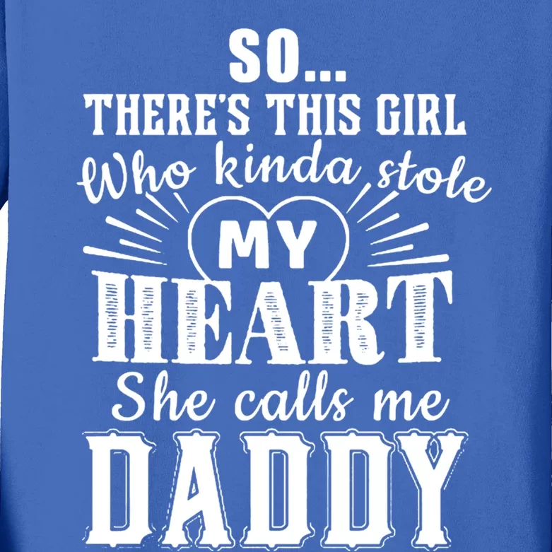 She Calls Me Daddy Cool Gift Kids Long Sleeve Shirt