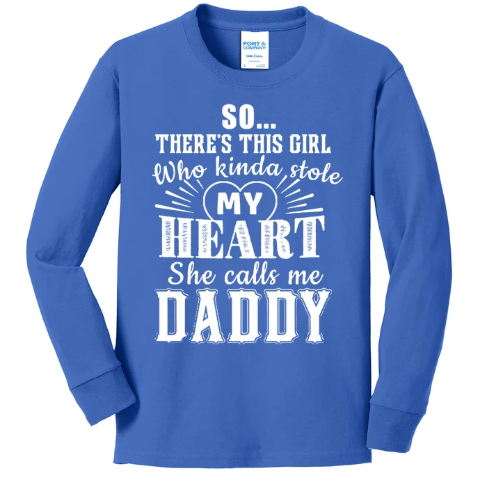 She Calls Me Daddy Cool Gift Kids Long Sleeve Shirt