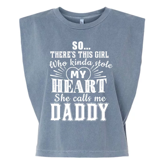 She Calls Me Daddy Cool Gift Garment-Dyed Women's Muscle Tee