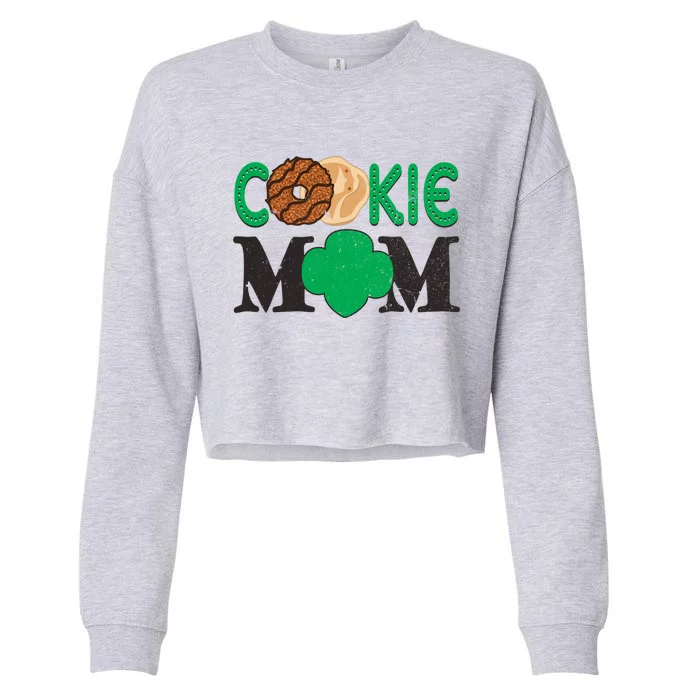 Scougift Cookie Mom Troop Leader Family Matching Gift Cropped Pullover Crew