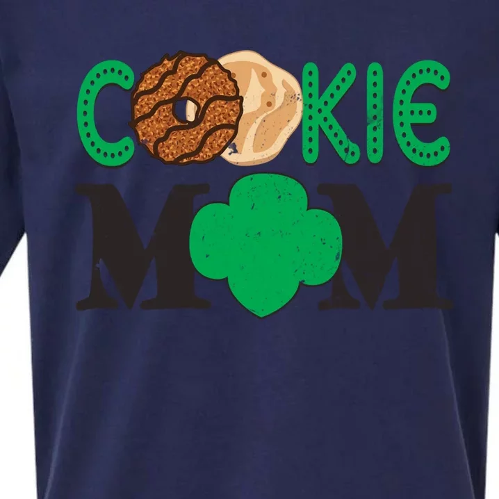 Scougift Cookie Mom Troop Leader Family Matching Gift Sueded Cloud Jersey T-Shirt