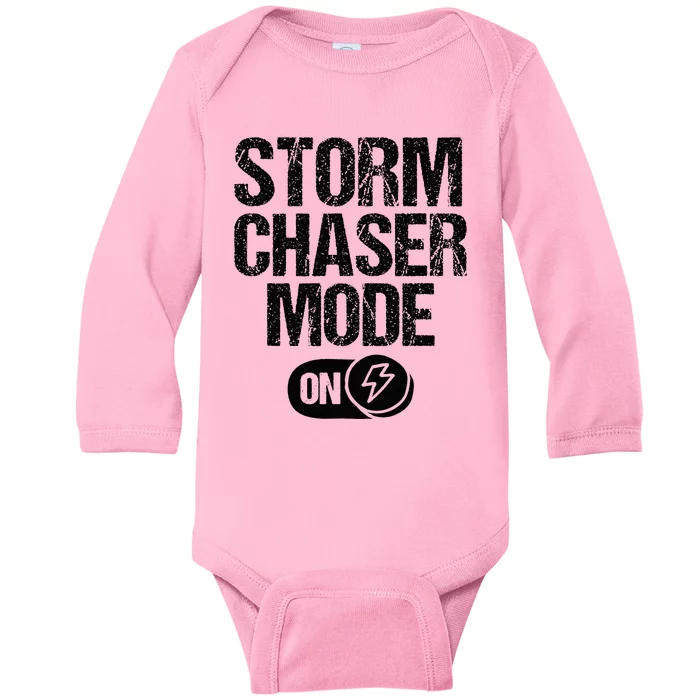 Storm Chaser Meteorologist Storm Chasing Baby Long Sleeve Bodysuit