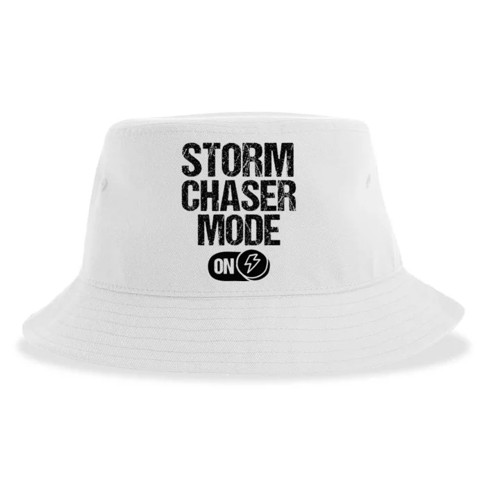 Storm Chaser Meteorologist Storm Chasing Sustainable Bucket Hat