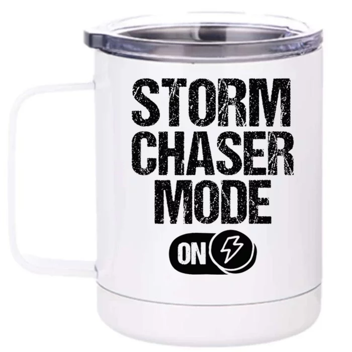 Storm Chaser Meteorologist Storm Chasing Front & Back 12oz Stainless Steel Tumbler Cup