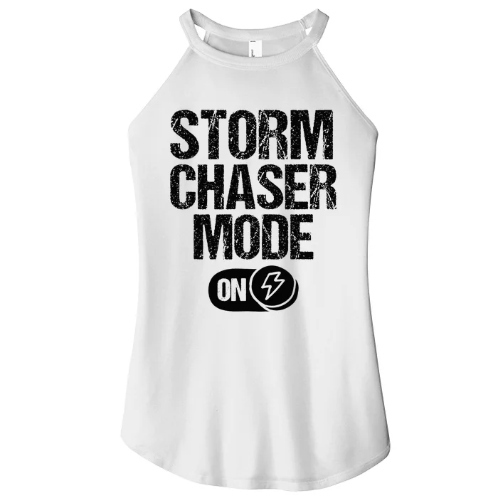 Storm Chaser Meteorologist Storm Chasing Women’s Perfect Tri Rocker Tank