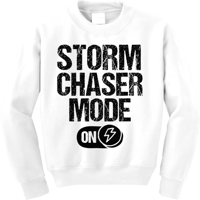 Storm Chaser Meteorologist Storm Chasing Kids Sweatshirt