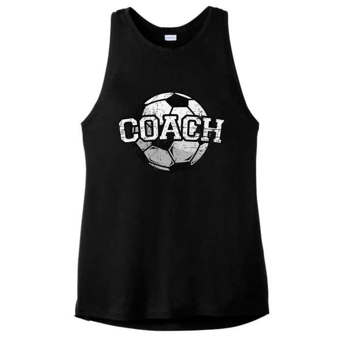 Soccer Coach Mom Soccer Coach Dad Soccer Coach Ladies Tri-Blend Wicking Tank