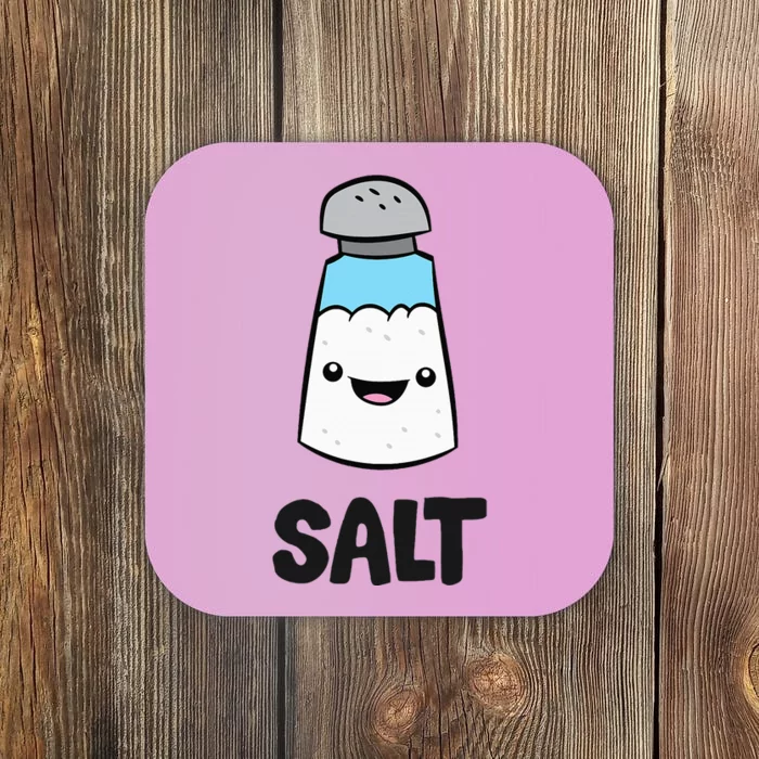 Salt Costume Matching Pepper And Salt Couple Coaster