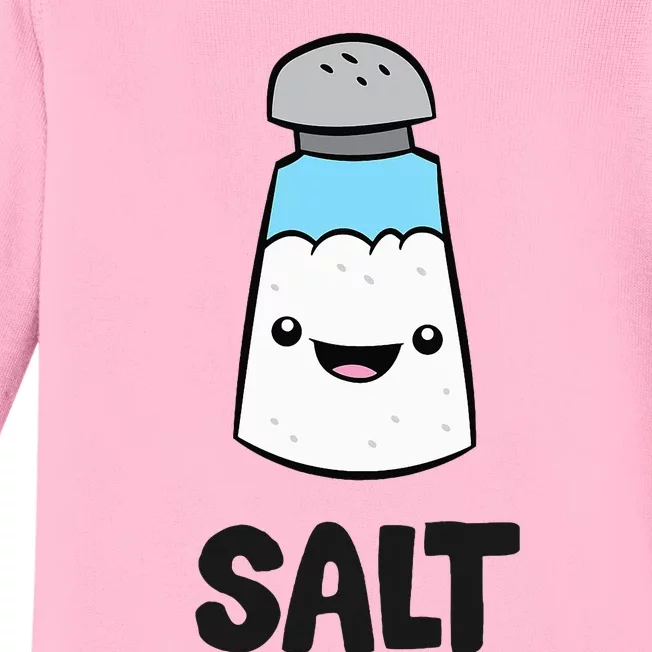 Salt Costume Matching Pepper And Salt Couple Baby Long Sleeve Bodysuit