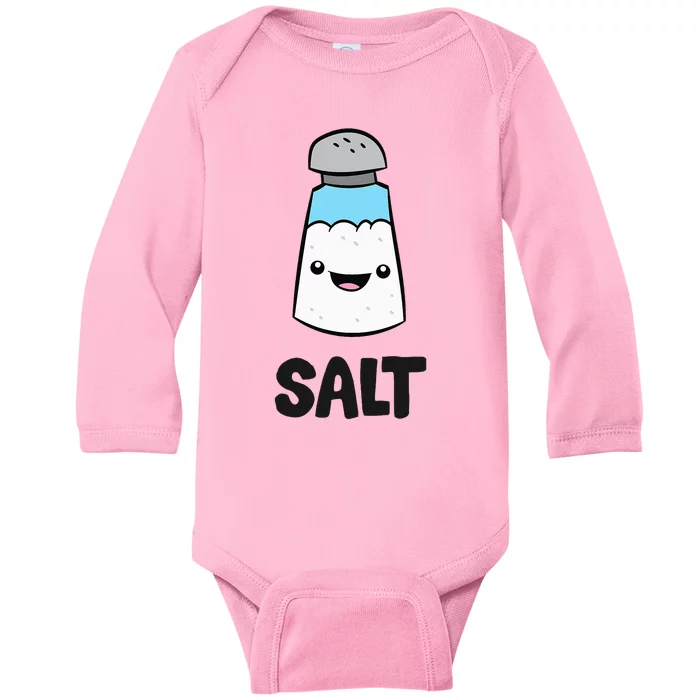 Salt Costume Matching Pepper And Salt Couple Baby Long Sleeve Bodysuit