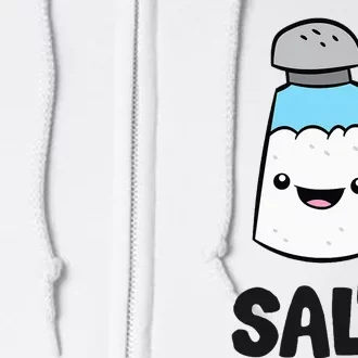 Salt Costume Matching Pepper And Salt Couple Full Zip Hoodie