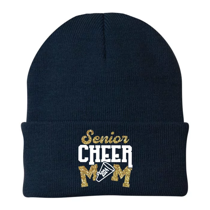 Senior Cheer Mom 2024 Class Of 2024 Cool Gift Knit Cap Winter Beanie