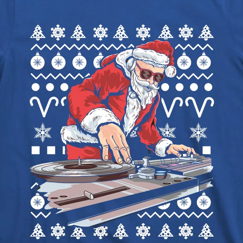 Santa Claus Music Dj Tacky Christmas Ugly Xmas Gift T-Shirt