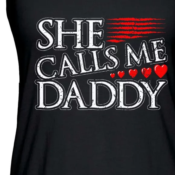 She Calls Me Daddy Sexy DDLG Kinky BDSM Sub Dom Submissive Ladies Essential Flowy Tank