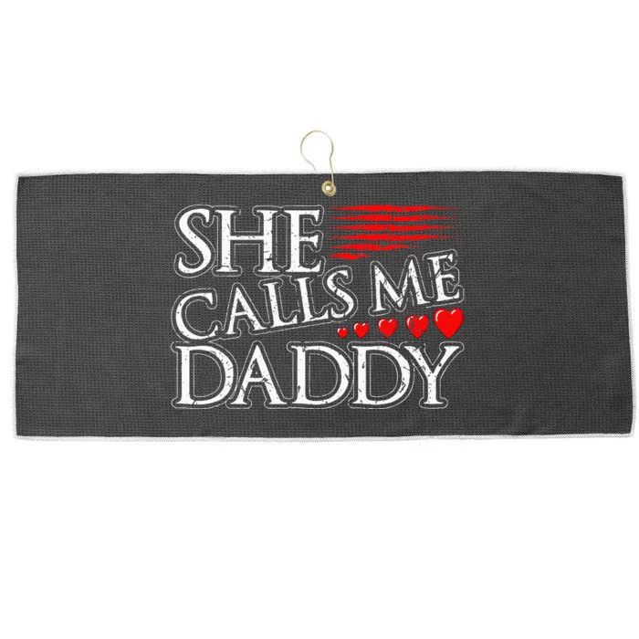 She Calls Me Daddy Sexy DDLG Kinky BDSM Sub Dom Submissive Large Microfiber Waffle Golf Towel