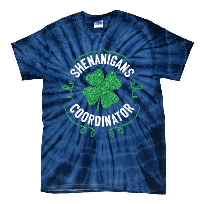 Shenanigans Coordinator Matching Teacher St Patrick's Day Tie-Dye T-Shirt