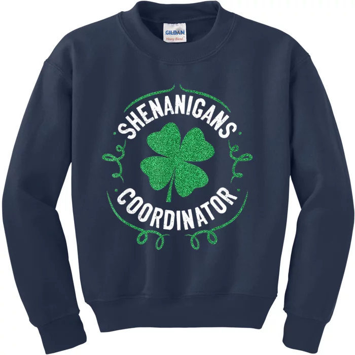 Shenanigans Coordinator Matching Teacher St Patrick's Day Kids Sweatshirt