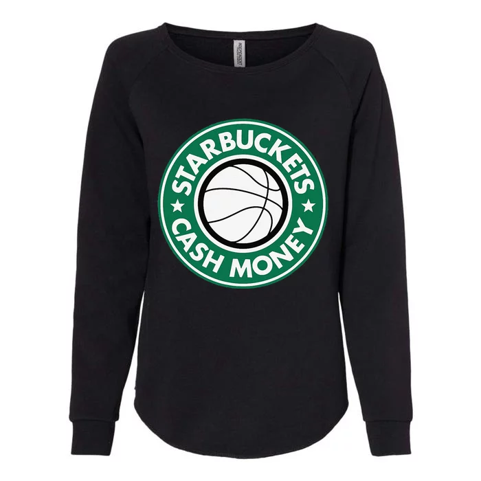 Starbuckets Cash Money Basketball Womens California Wash Sweatshirt